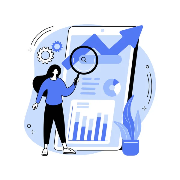 Mobile SEO abstrakcyjna koncepcja wektor ilustracja. — Wektor stockowy