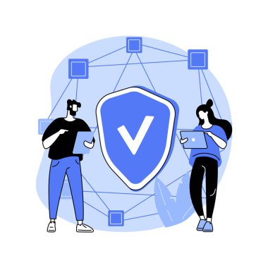 Yerel uygulama soyut konsept vektör çizimi.