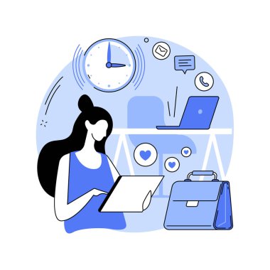 Gecikme soyut konsept vektör çizimi.