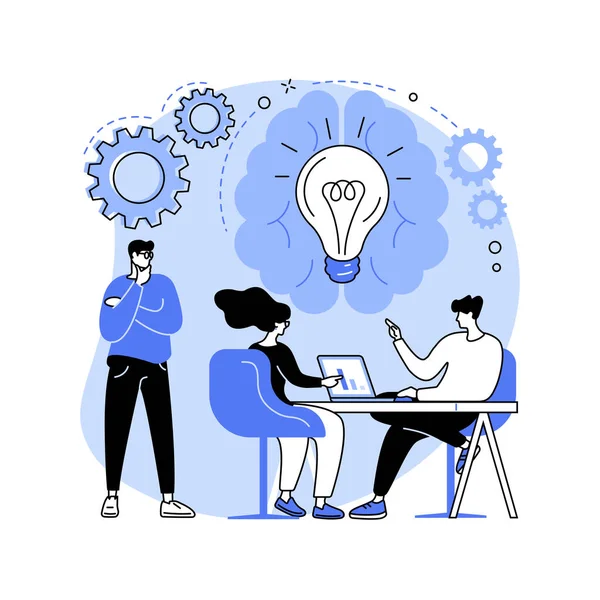 Brainstorming absztrakt koncepció vektor illusztráció. — Stock Vector