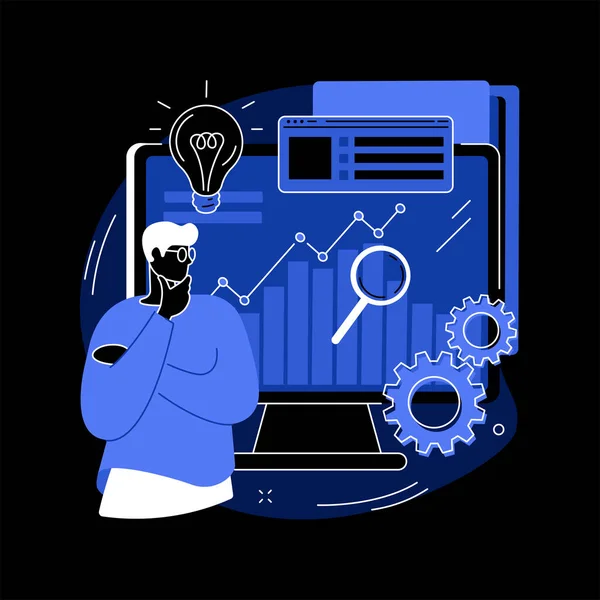 Business Intelligence abstraktes Konzept Vektor Illustration. — Stockvektor