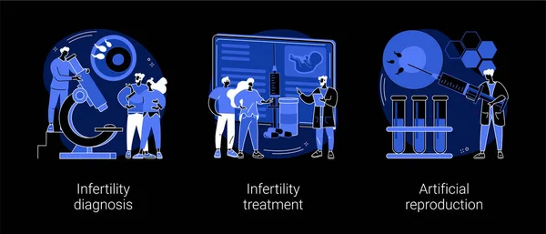 Clínica de fertilidade abstrato conceito vetor ilustrações. — Vetor de Stock