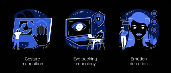 Sensor technologie abstract concept vector illustraties. — Stockvector