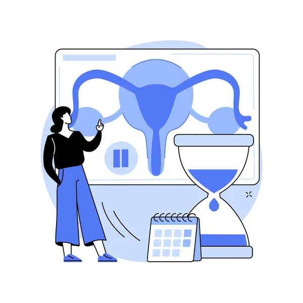 Menopause abstract concept vector illustration. — Stock Vector