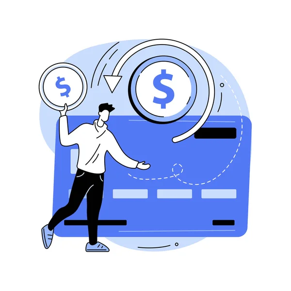 Ilustración de vector de concepto abstracto Chargeback. — Vector de stock