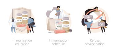 Halk sağlığı soyut konsept vektör çizimleri.