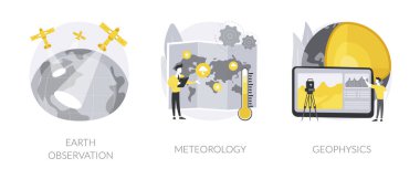 Gezegen bilimi soyut konsept vektör çizimleri.