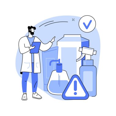 ürün güvenliği soyut konsept vektör çizimi.