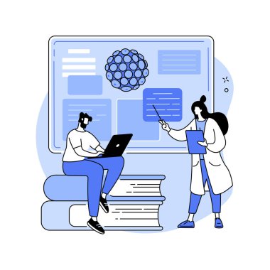 HPV eğitim programları soyut konsept vektör çizimi.