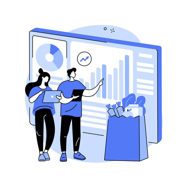 Food consumption abstract concept vector illustration.