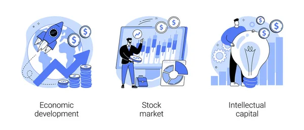 Global economy abstract concept vector illustrations. — Stock Vector