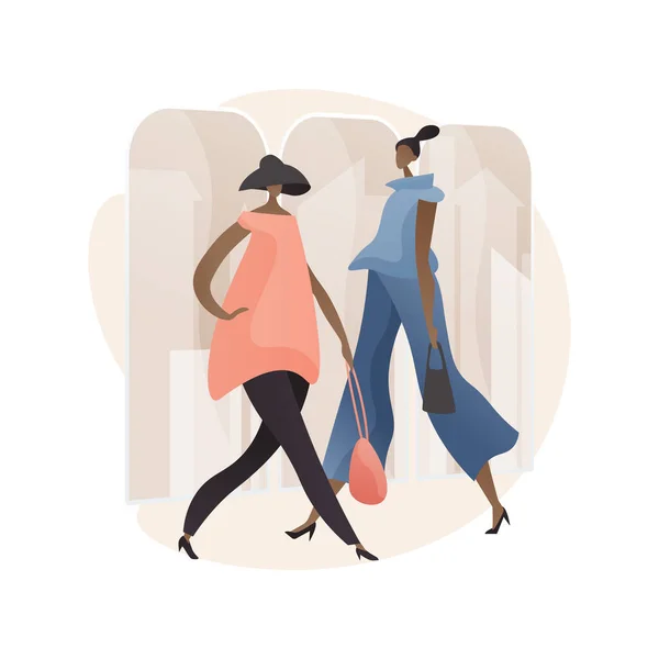 Fashion week abstract concept vector illustration. — Stock Vector