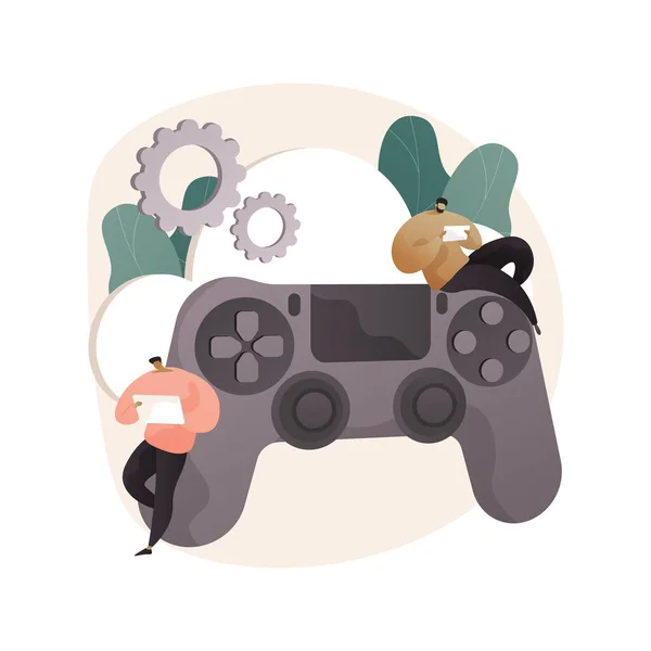 Cloud gaming concept abstrait illustration vectorielle. — Image vectorielle