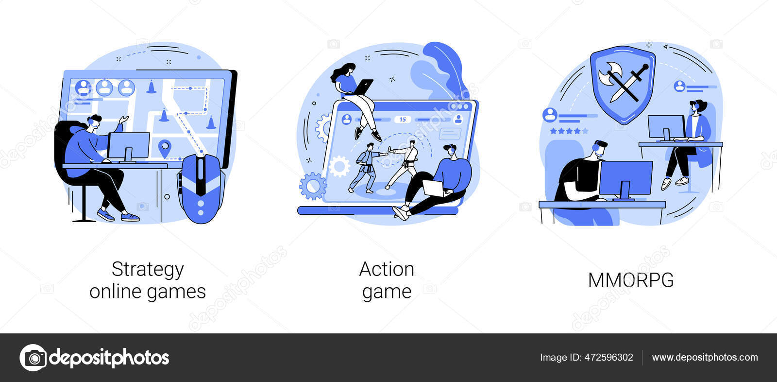 ícone do conceito de desenvolvedor de jogos. pesquisar, instalar,  configurar o jogo. trabalho do programador. programação