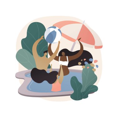 Aile tatili soyut konsept vektör çizimi.