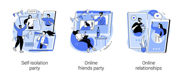 Изоляция развлечения абстрактные векторные иллюстрации концепции.