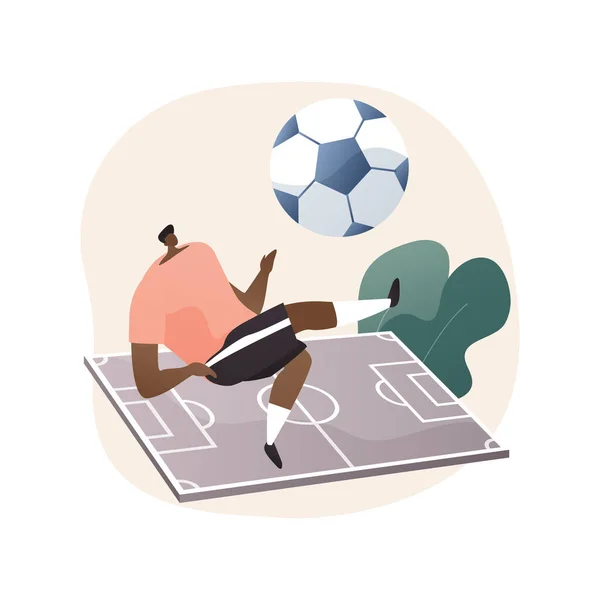 Futebol conceito abstrato vetor ilustração. — Vetor de Stock