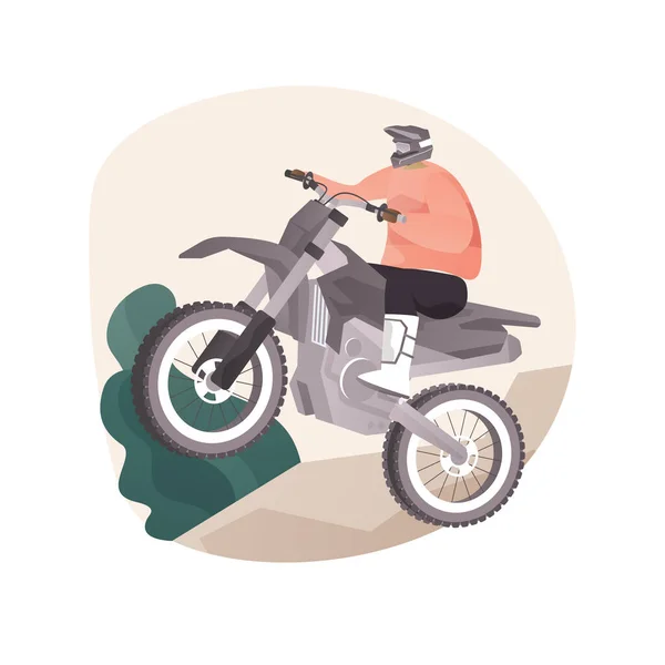 Motocross abstrakcyjny pojęcie wektor ilustracja. — Wektor stockowy