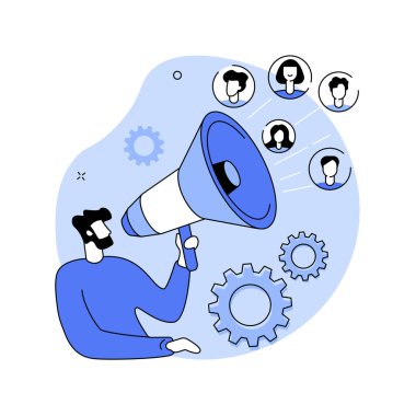 Çeşitlilik pazarlama soyut konsept vektör çizimi.