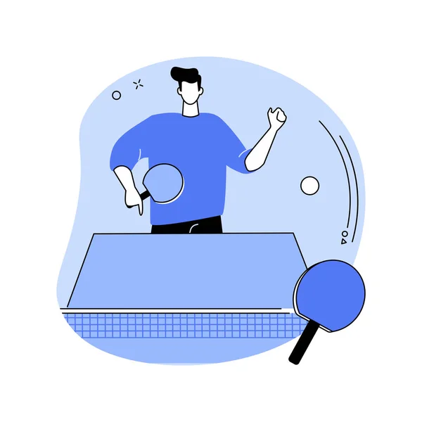 乒乓球抽象概念矢量图解. — 图库矢量图片