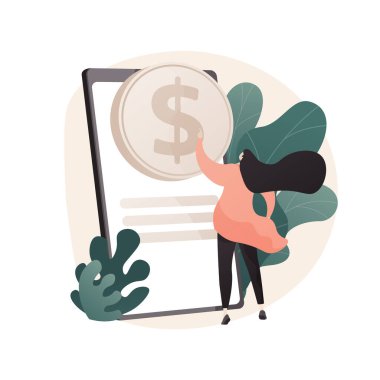 PPC yönetimi soyut konsept vektör çizimi.