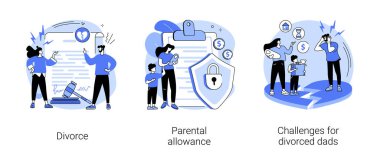 Soyut konsept vektör çizimleri.