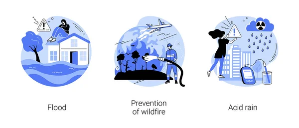 Disastro naturale concetto astratto illustrazioni vettoriali. — Vettoriale Stock