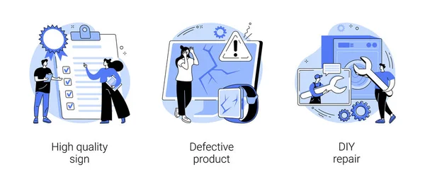 Qualità del prodotto illustrazioni vettoriali concetto astratto. — Vettoriale Stock