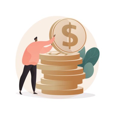 Ücretler ve soyut konsept vektör çizimi finansmanı.