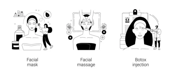 Ilustraciones vectoriales concepto abstracto cuidado de la piel profesional. — Archivo Imágenes Vectoriales