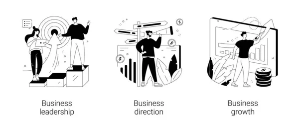 Абстрактные векторные иллюстрации бизнес-стратегии. — стоковый вектор
