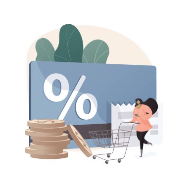 Sadakat programı soyut konsept vektör çizimi.