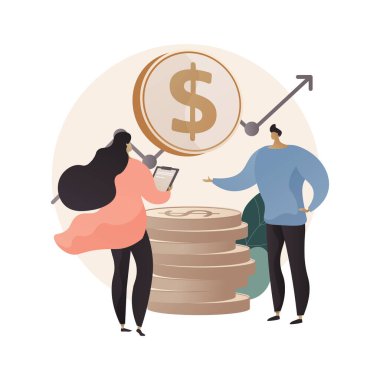 Danışman satışlar soyut konsept vektör çizimi.