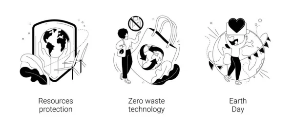 环境行动主义抽象概念矢量图解. — 图库矢量图片