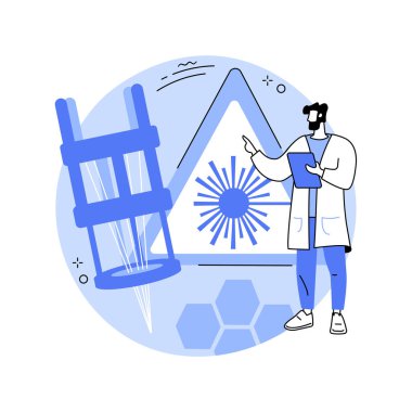 Lazer teknolojileri soyut konsept vektör çizimi.