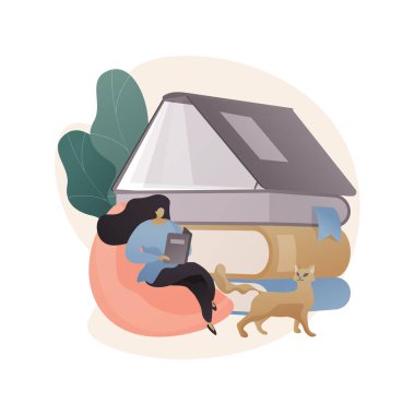 Soyut konsept vektör illüstrasyonunu oku.