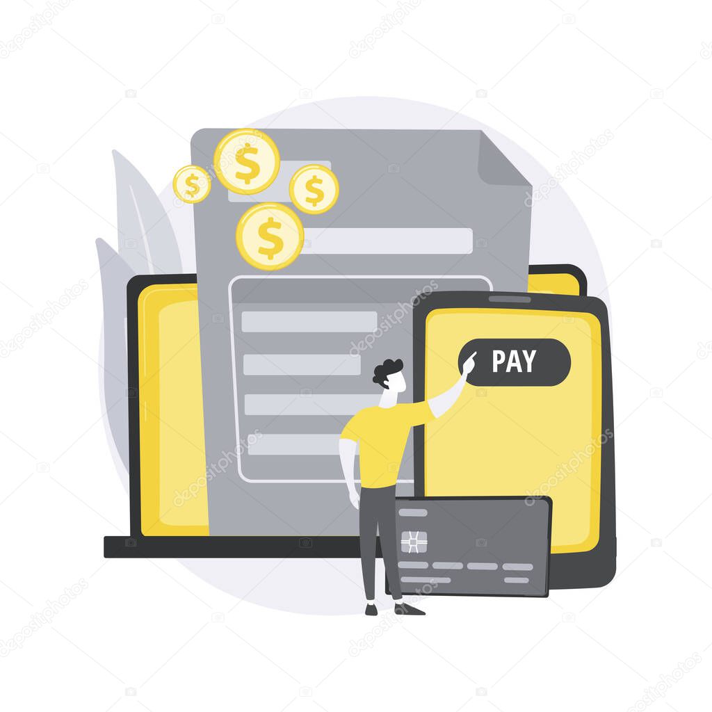 Payment terms abstract concept vector illustration.