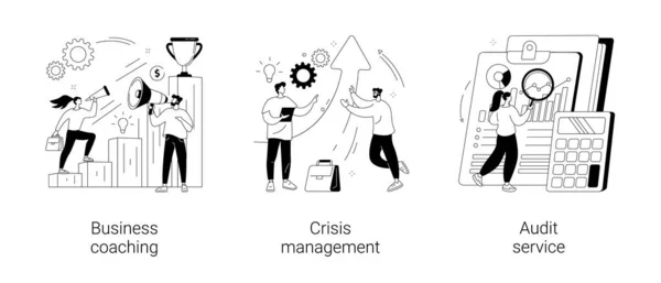 Консалтинговая компания абстрактные векторные иллюстрации. — стоковый вектор