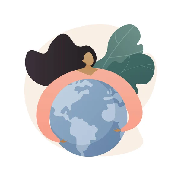 Earth Day abstracte concept vector illustratie. — Stockvector