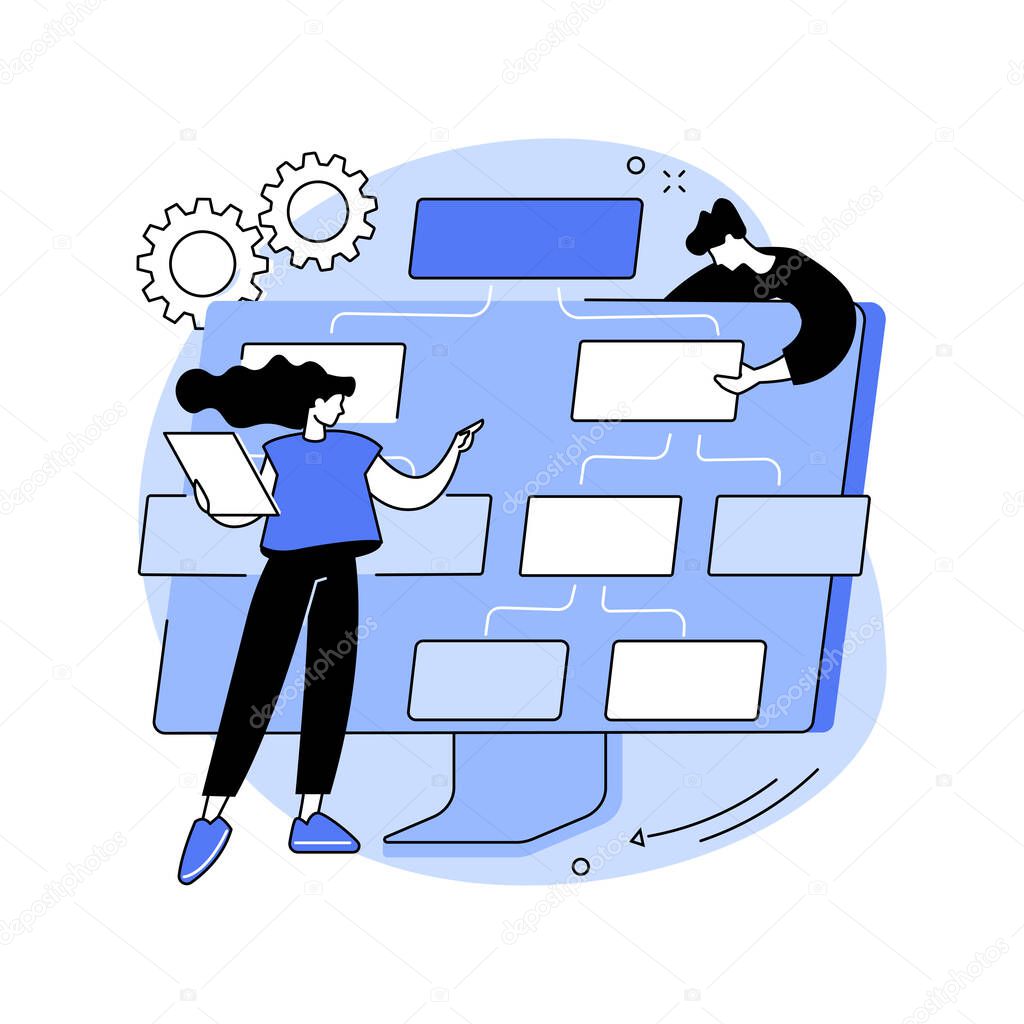 Information architecture abstract concept vector illustration.