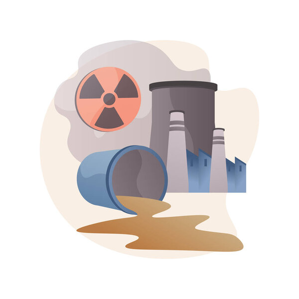 Технологические катастрофы абстрактная векторная иллюстрация концепции.