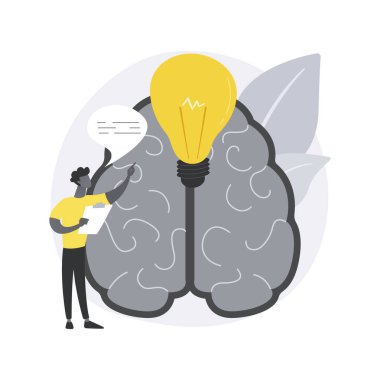 Yenilikçi çözüm soyut konsept vektör çizimi.