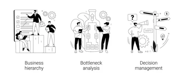 Sistema di gestione concetto astratto illustrazioni vettoriali. — Vettoriale Stock