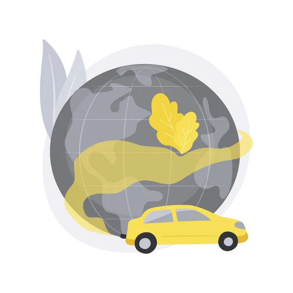 Illustration vectorielle abstraite de la pollution automobile. — Image vectorielle