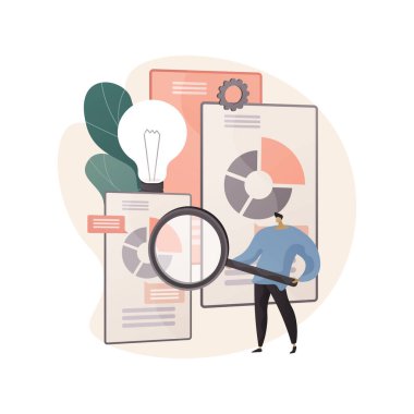 Rekabetçi zeka soyut konsept vektör çizimi.