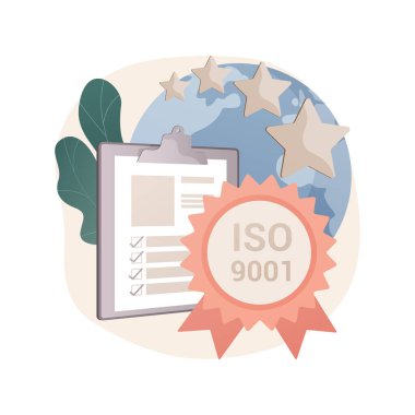 Soyut konsept vektör illüstrasyonu için standart.