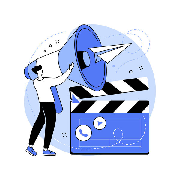 Casting call abstract concept vector illustration.