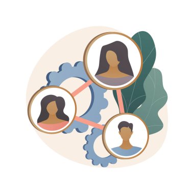 Sosyal gelişim soyut konsept vektör çizimi.