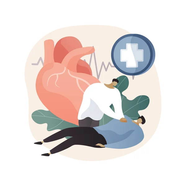 CPR abstract concept vector illustratie. — Stockvector