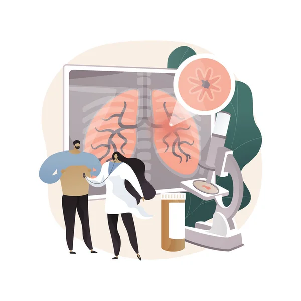 Chronisch obstruktive Lungenkrankheit abstraktes Konzept Vektor Illustration. — Stockvektor